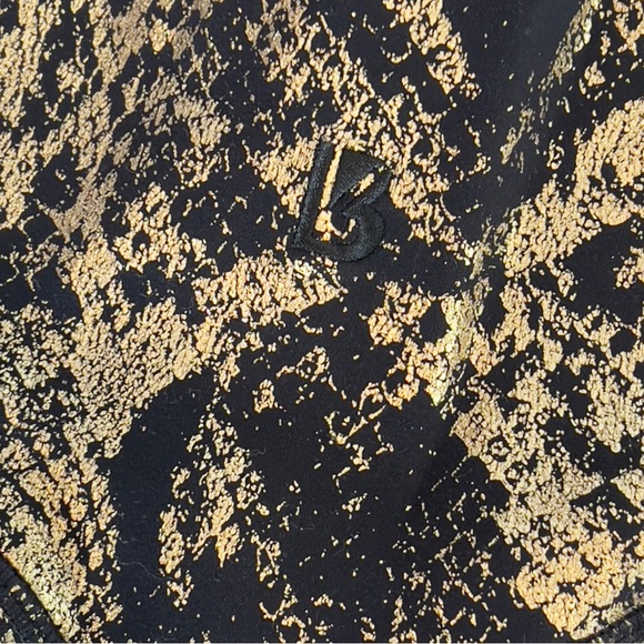 BuffBunny Black and Gold Snakeskin Print Leggings - Picture 10 of 10